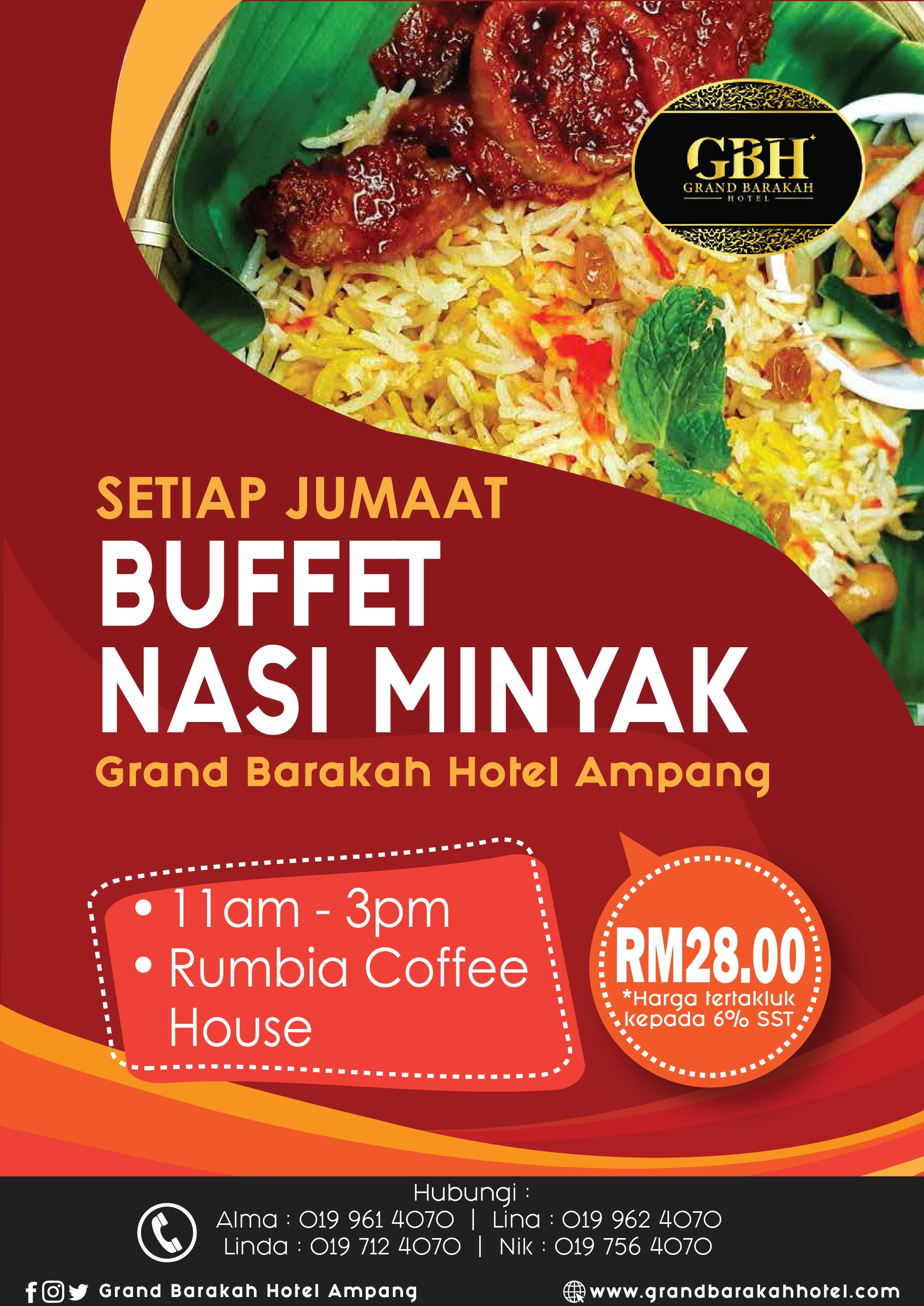 Poster Buffet Nasi Minyak A3