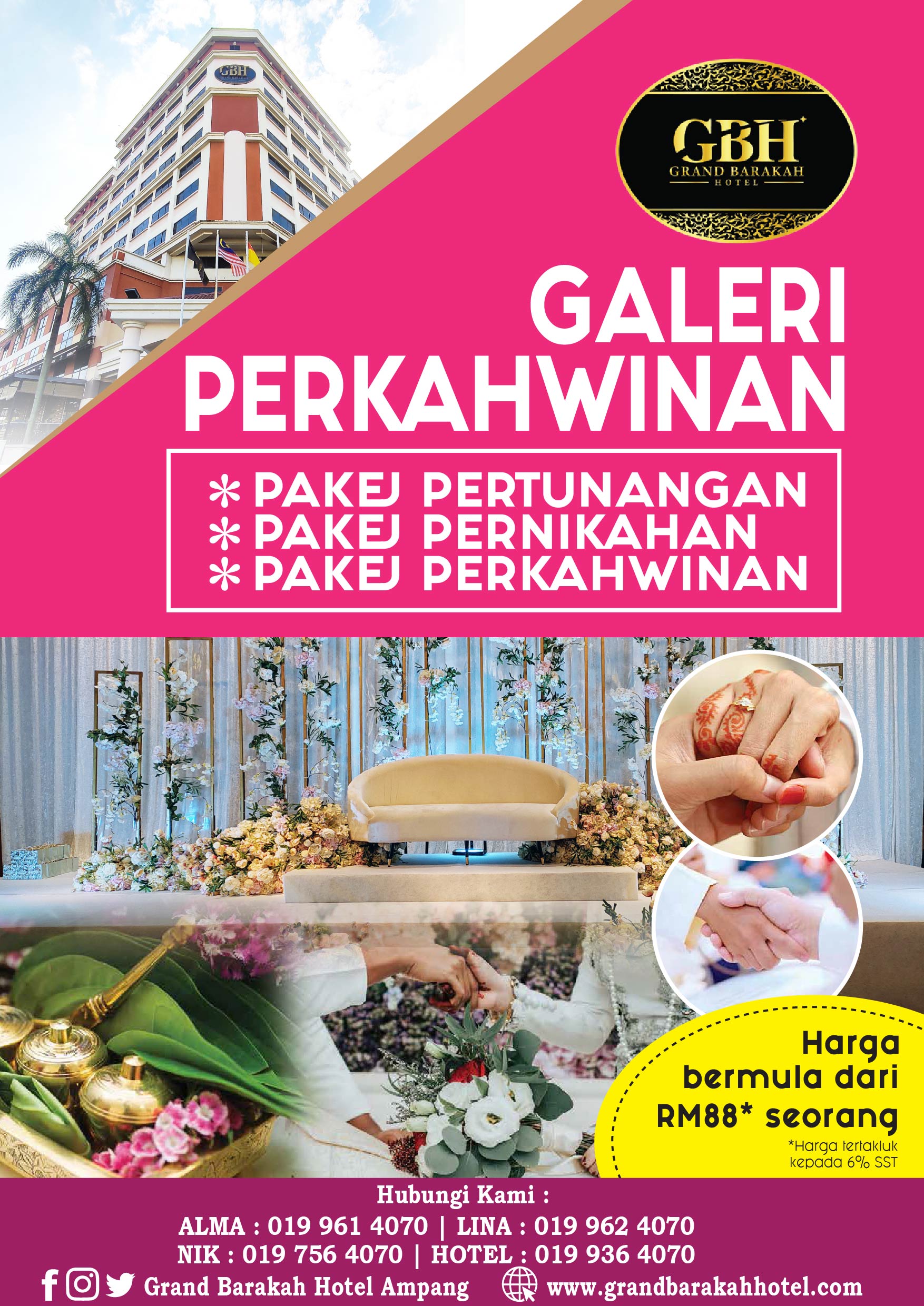 Poster Pakej Perkahwinan GBH A3
