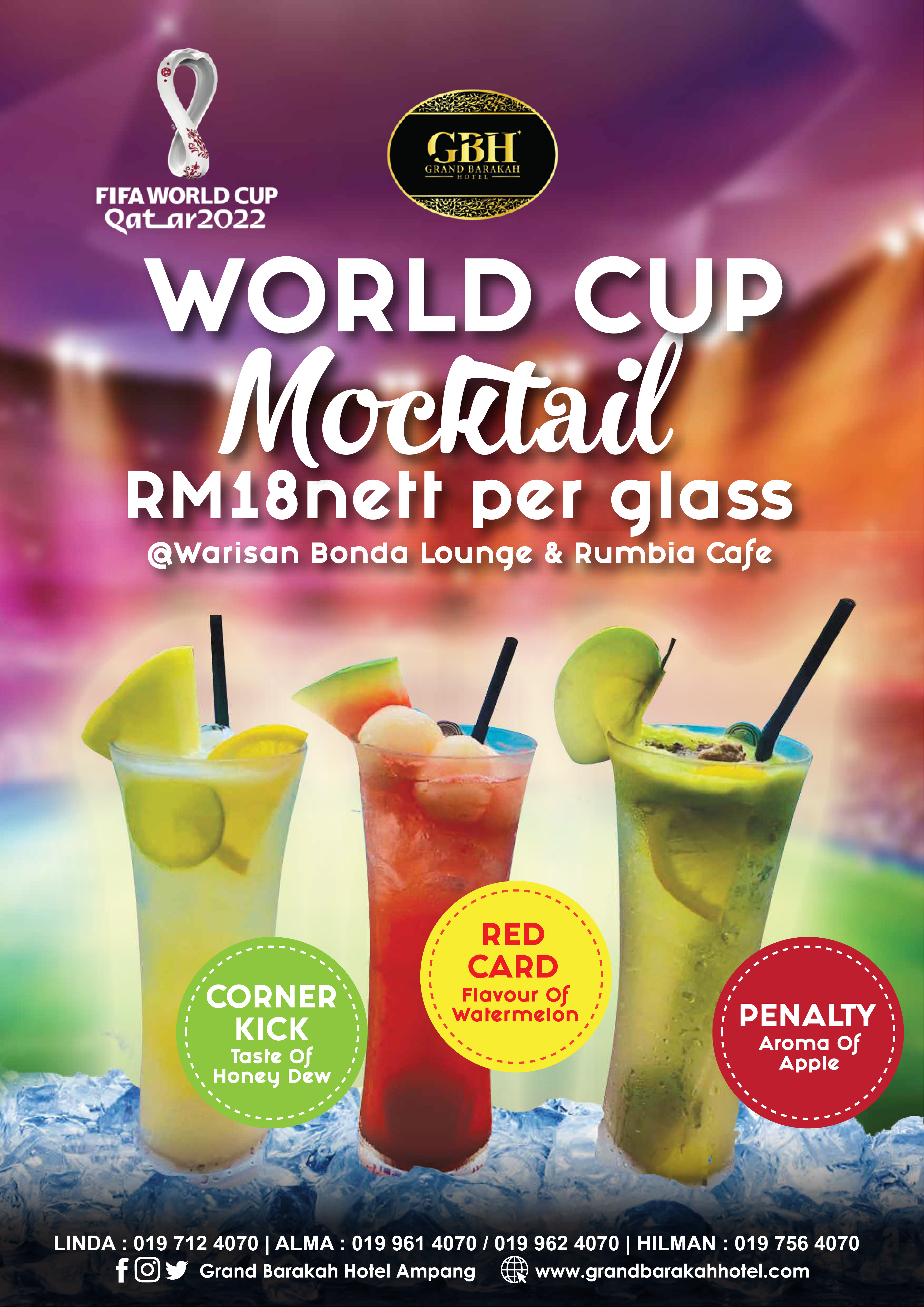 Poster Mocktail World cup A3 1